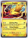 Team Rocket's Zapdos Holo Rare SV10: Destined Rivals 070/182 NM 2025