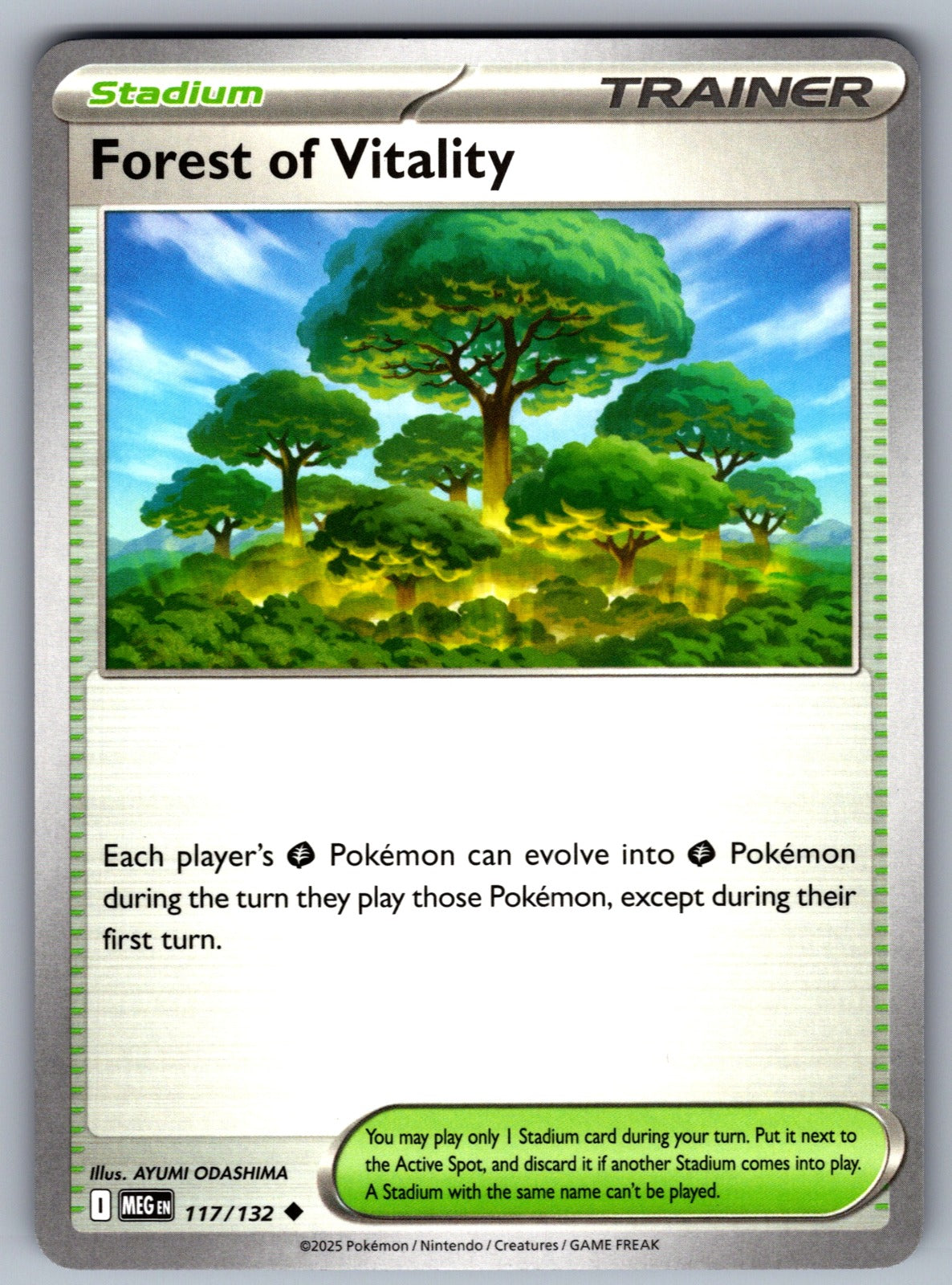 Forest of Vitality Uncommon ME01: Mega Evolution 117/132 NM 2025