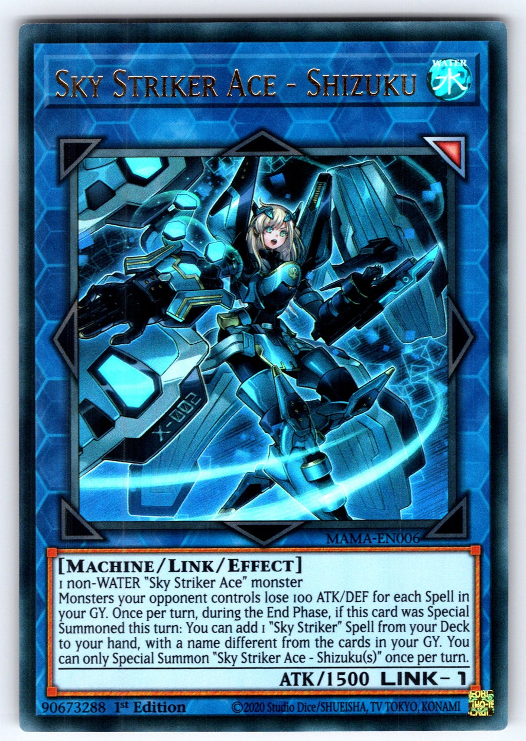 Sky Striker Ace - Shizuku 1st Edition Ultra Rare Magnificent Mavens MAMA-EN006 L