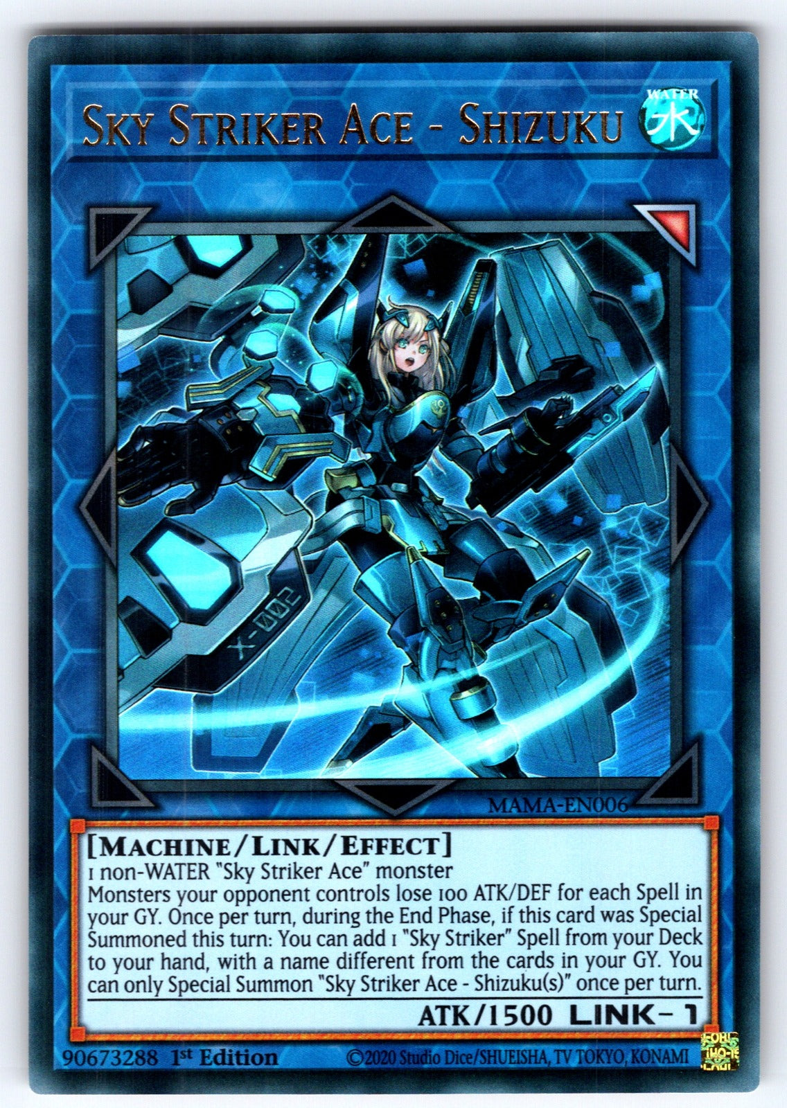 Sky Striker Ace - Shizuku 1st Edition Ultra Rare Magnificent Mavens MAMA-EN006 L