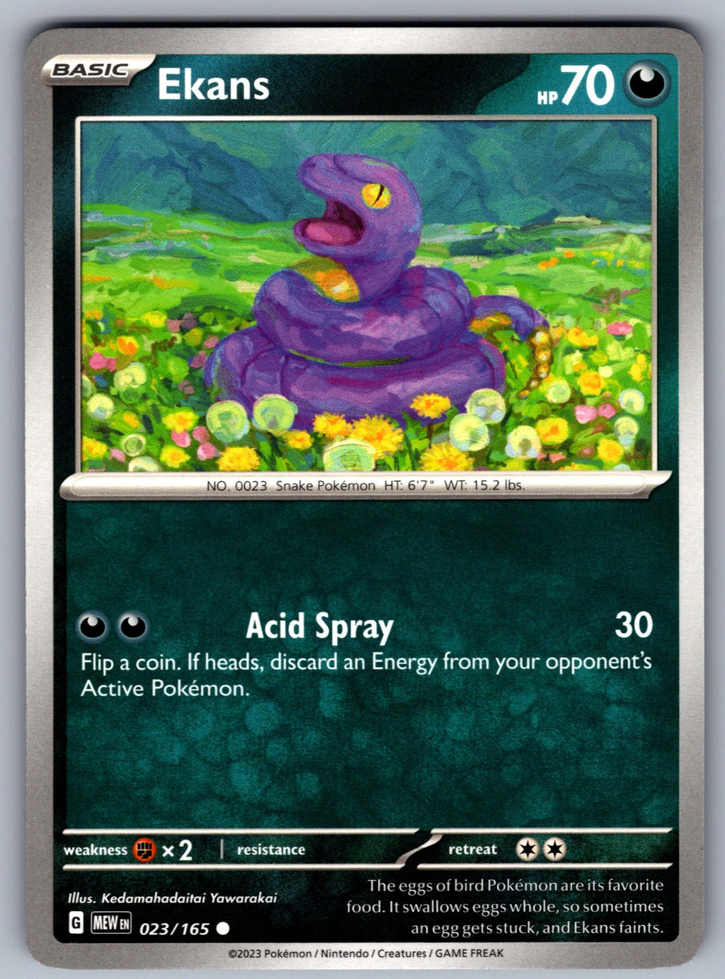 Ekans Common SV: Scarlet & Violet 151 023/165 NM 2023