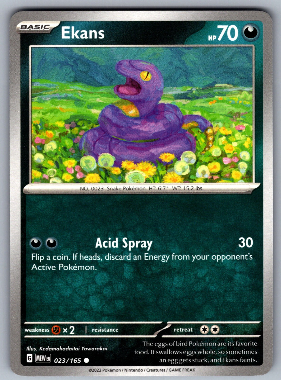 Ekans Common SV: Scarlet & Violet 151 023/165 NM 2023