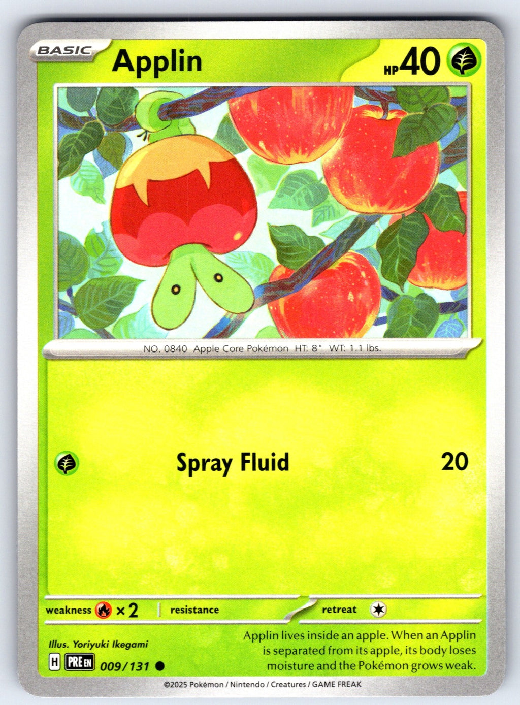 Applin Common SV: Prismatic Evolutions 009/131 NM 2025