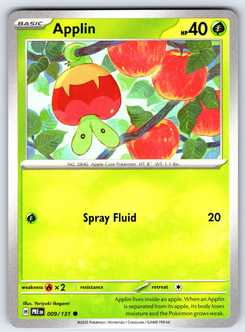 Applin Common SV: Prismatic Evolutions 009/131 NM 2025