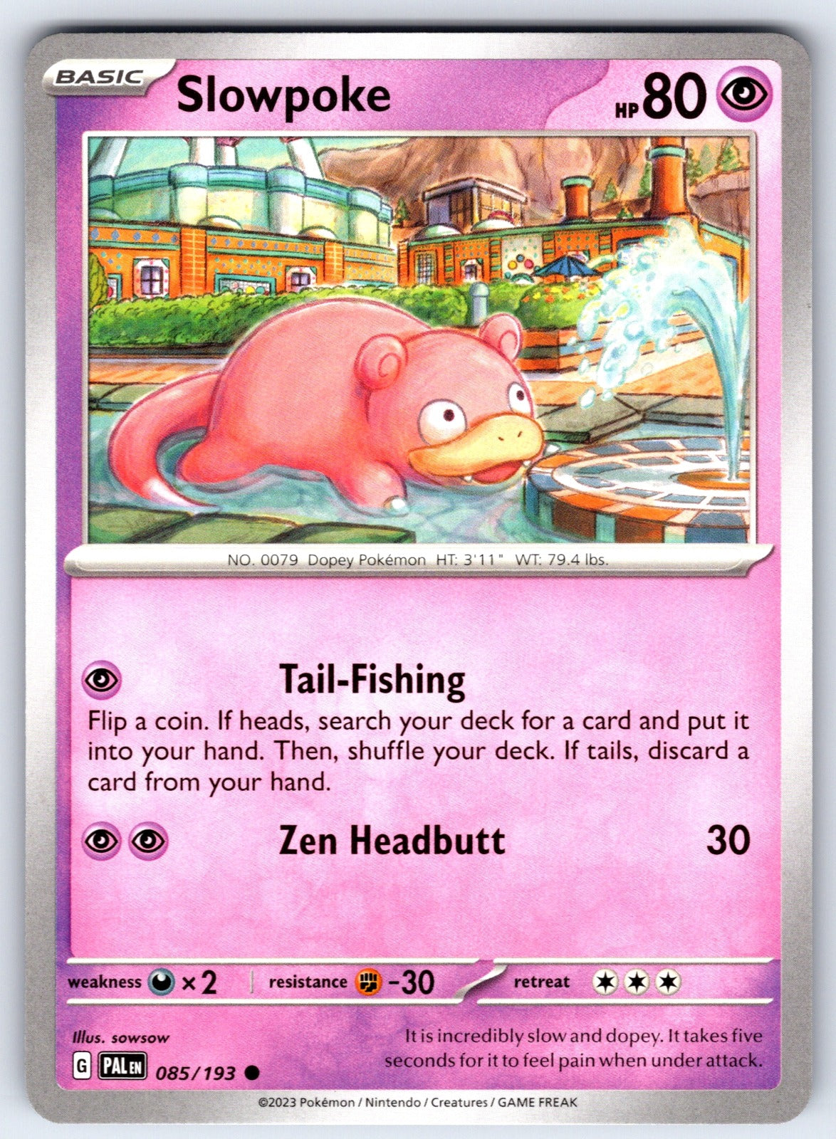 Slowpoke Common SV02: Paldea Evolved 085/193 NM 2023