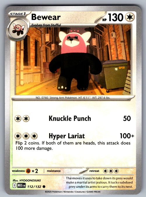 Bewear Common ME01: Mega Evolution 112/132 NM 2025
