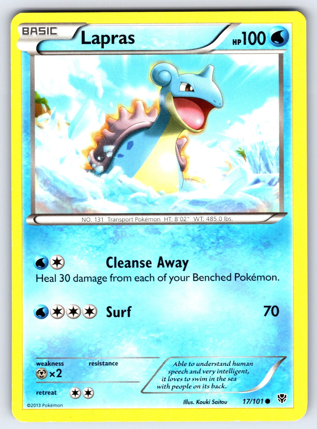Lapras Common Plasma Blast 17/101 LP 2013
