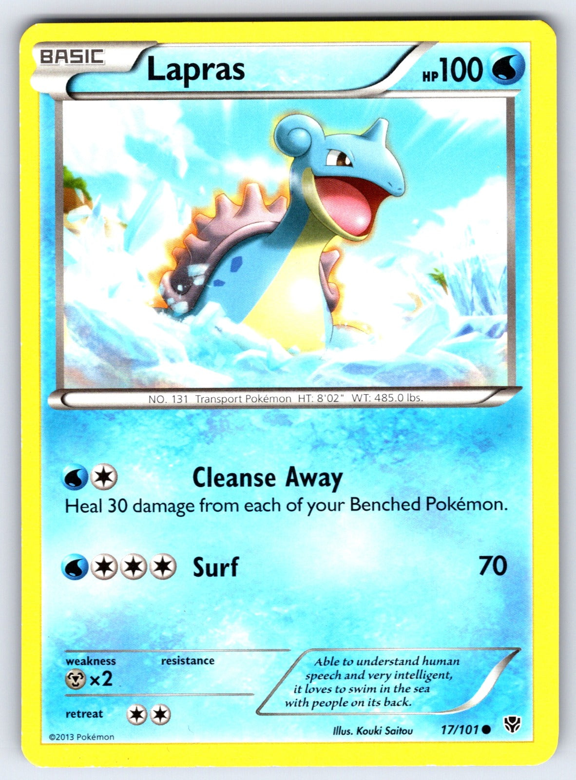 Lapras Common Plasma Blast 17/101 LP 2013