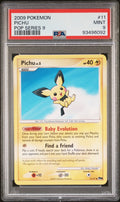 2009 POKEMON POP SERIES 9 #11 PICHU POP SERIES 9 PSA 9 LOW POP
