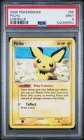 2005 Pokémon Ex Pichu #59 Emerald PSA 9
