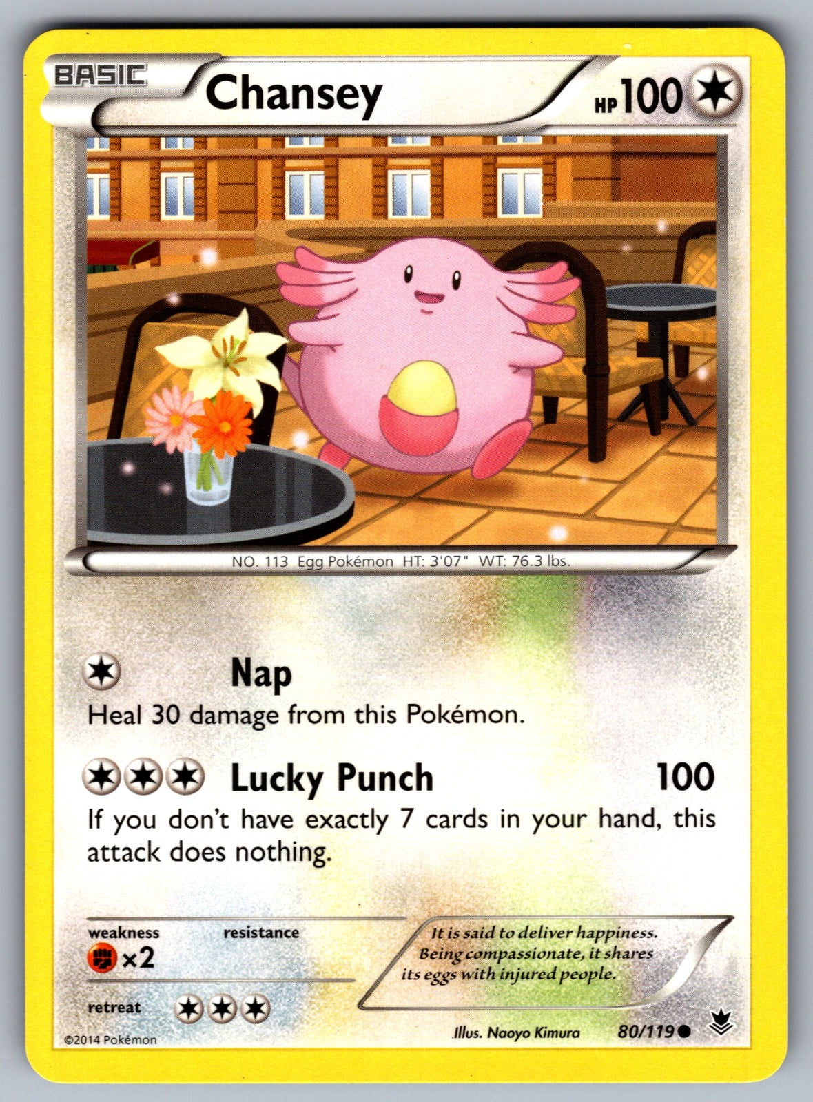 Chansey Common XY - Phantom Forces 80/119 LP 2014