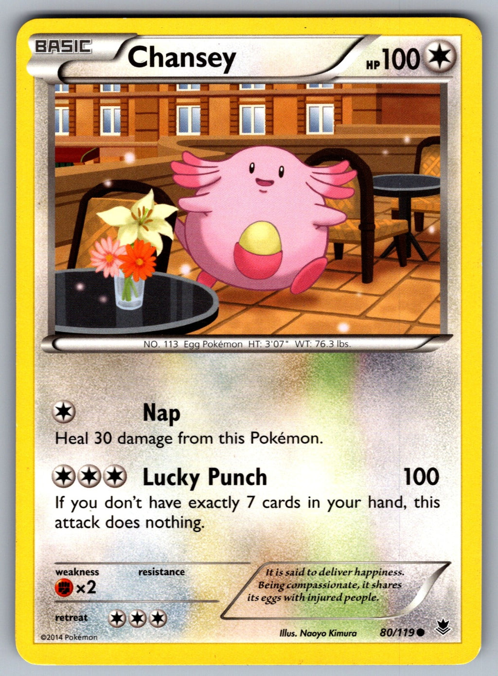 Chansey Common XY - Phantom Forces 80/119 LP 2014