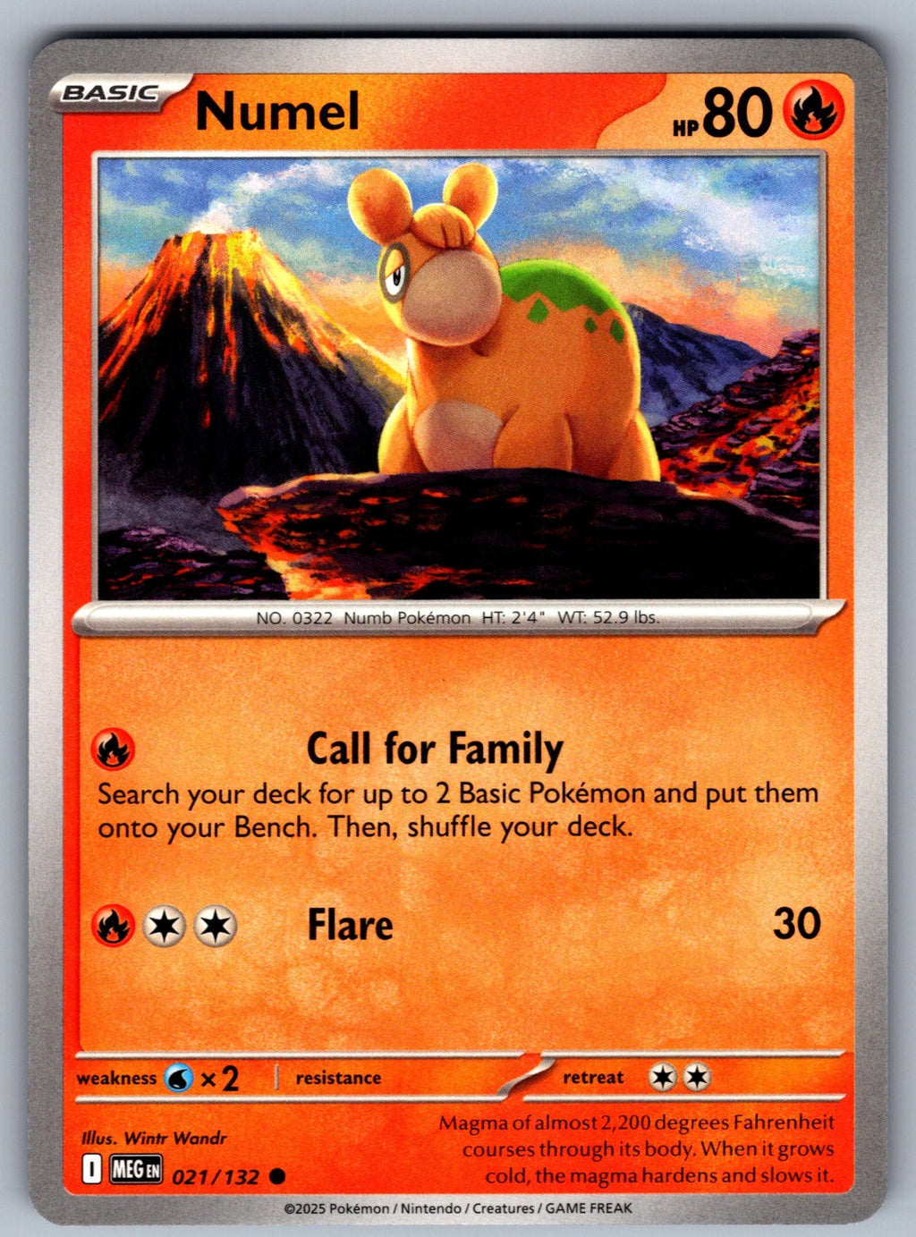 Numel Common ME01: Mega Evolution 021/132 NM 2025