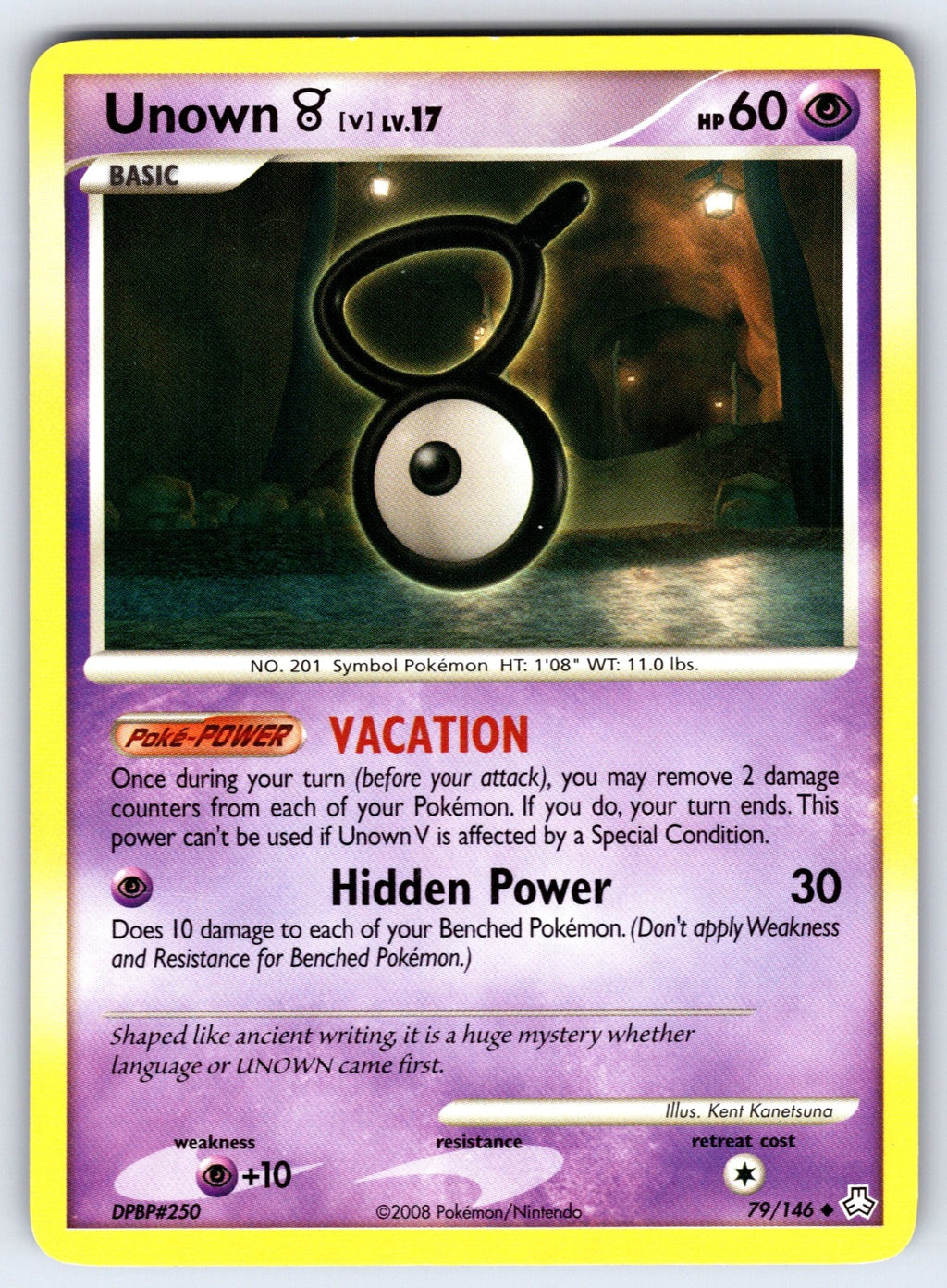 Unown (V) Uncommon Legends Awakened 79/146 LP 2008