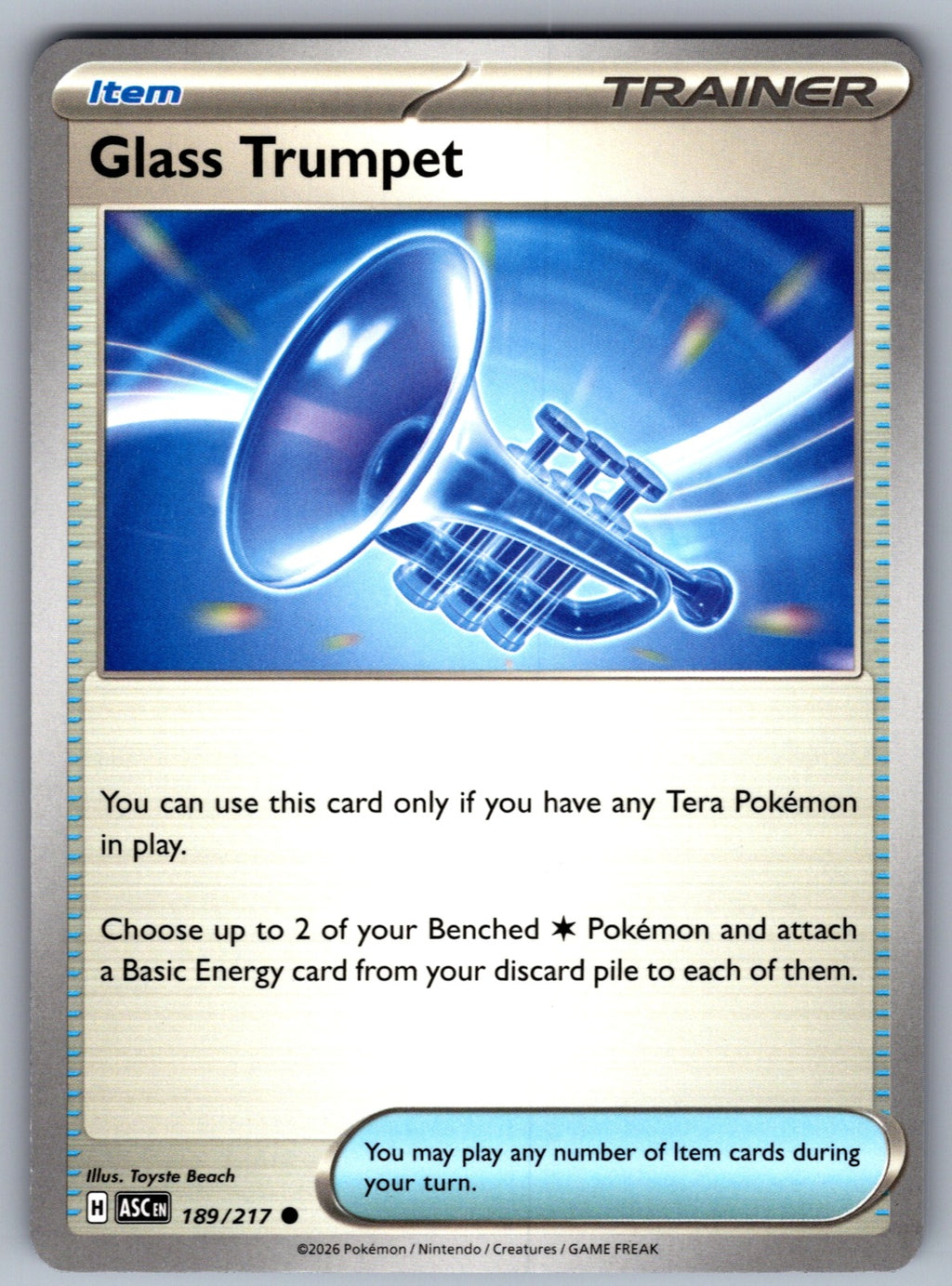 Glass Trumpet Common ME: Ascended Heroes 189/217 NM 2026