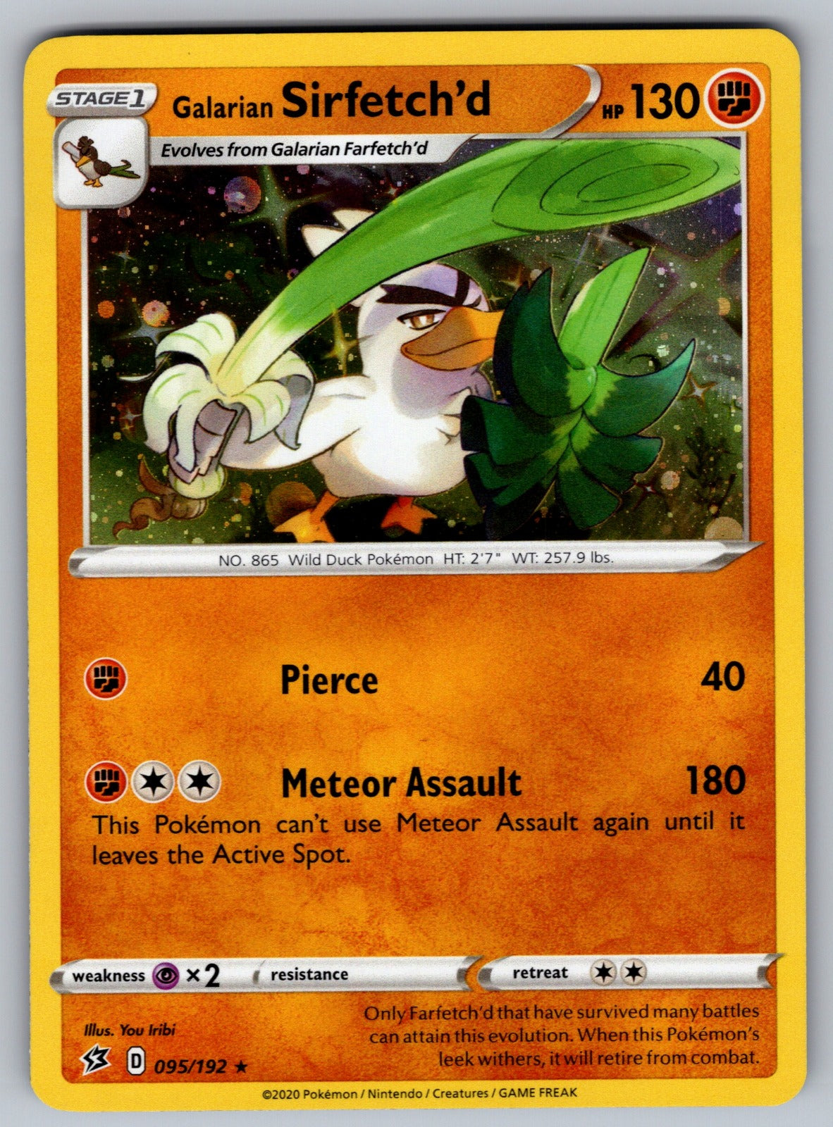 Galarian Sirfetch'd Rare Deck Exclusives 095/192 NM 2016