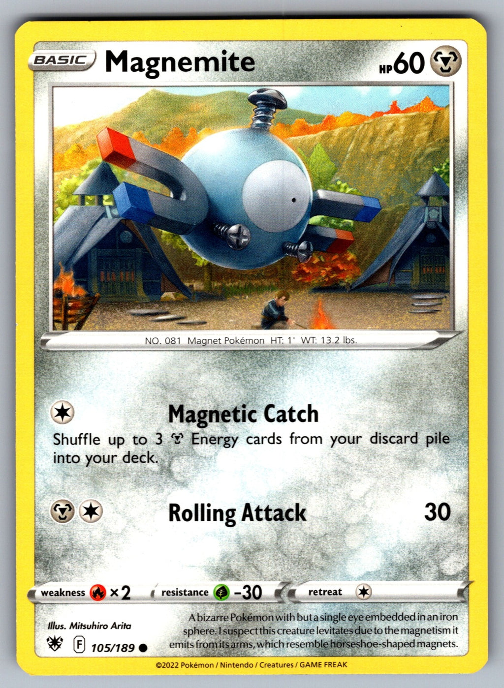 Magnemite Common SWSH10: Astral Radiance 105/189 NM 2022