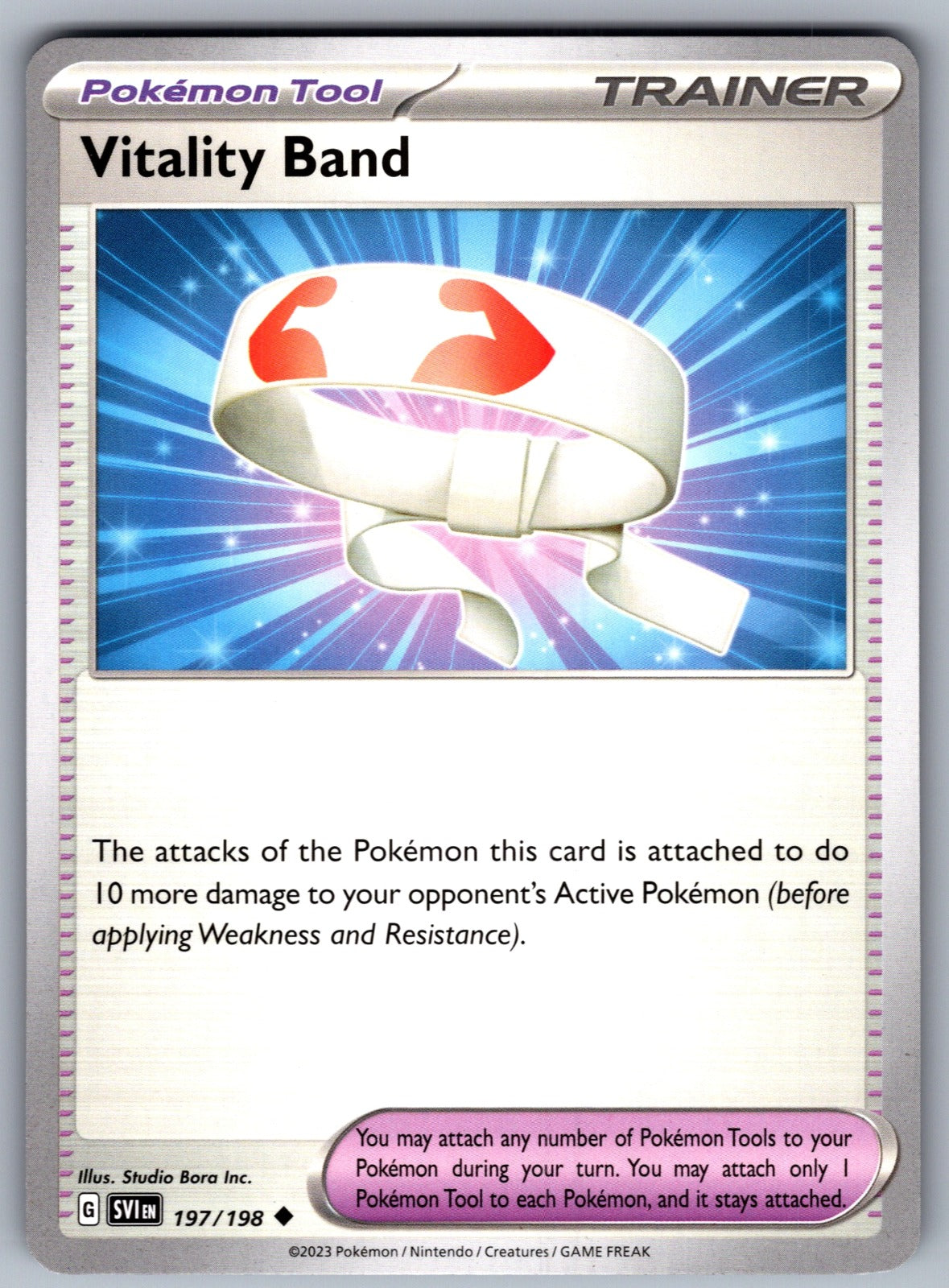 Vitality Band Uncommon SV01: Scarlet & Violet Base Set 197/198 NM 2023