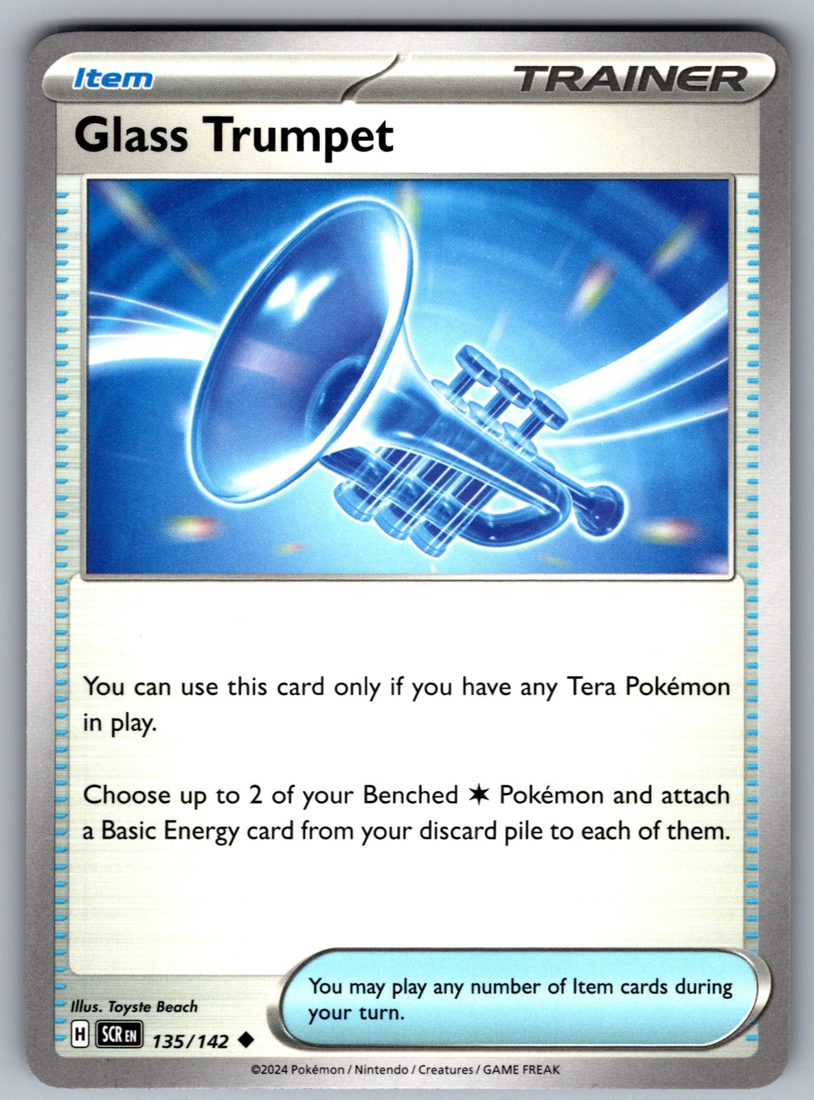Glass Trumpet Holo Uncommon Prize Pack Series Cards 135/142 NM 2022