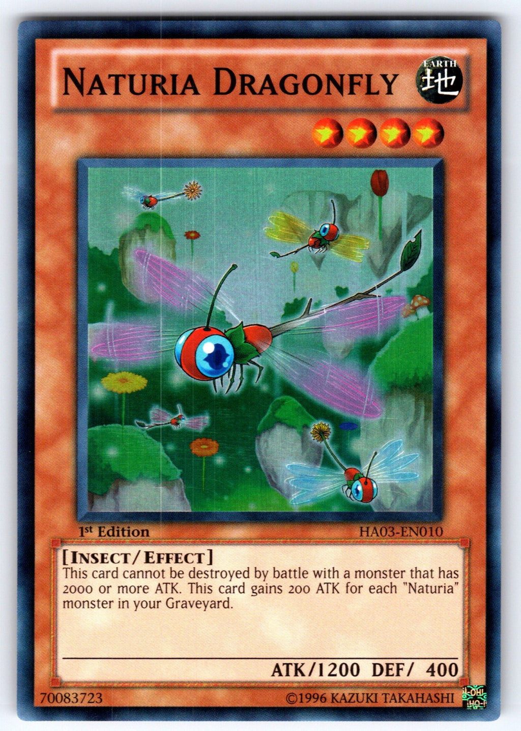 Naturia Dragonfly Unlimited Super Rare Hidden Arsenal 3 HA03-EN010 NM 2010
