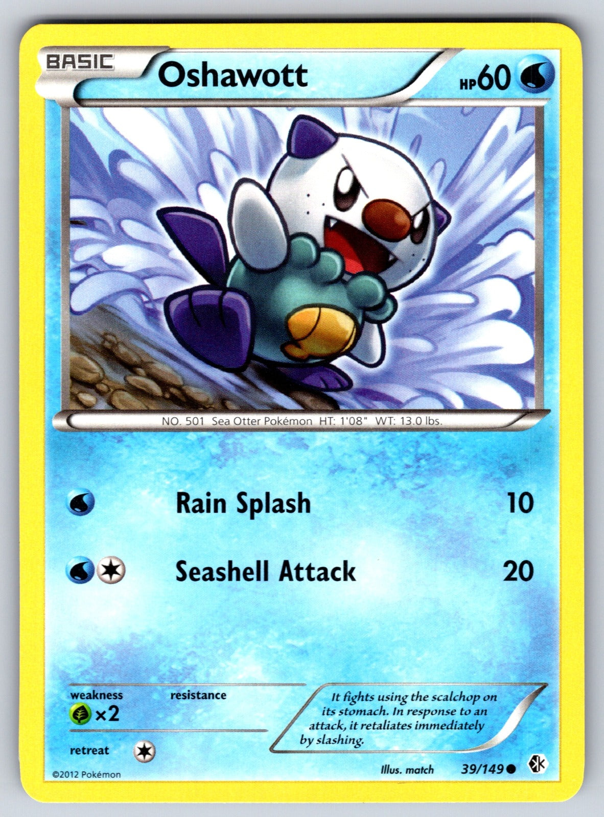 Oshawott Common Boundaries Crossed 39/149 LP 2012