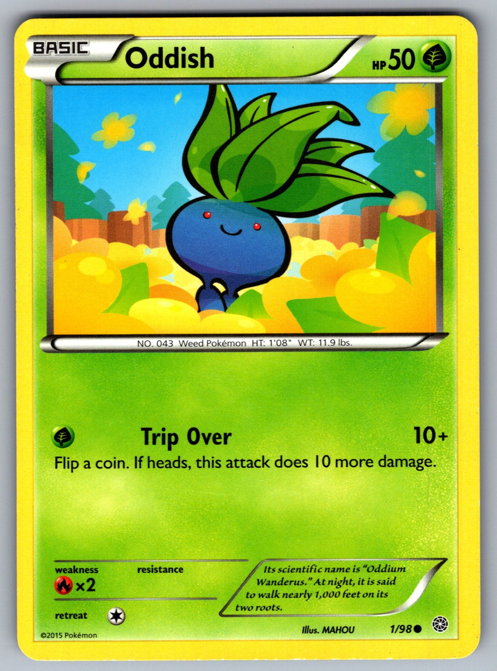 Oddish Common XY - Ancient Origins 1/98 LP 2015