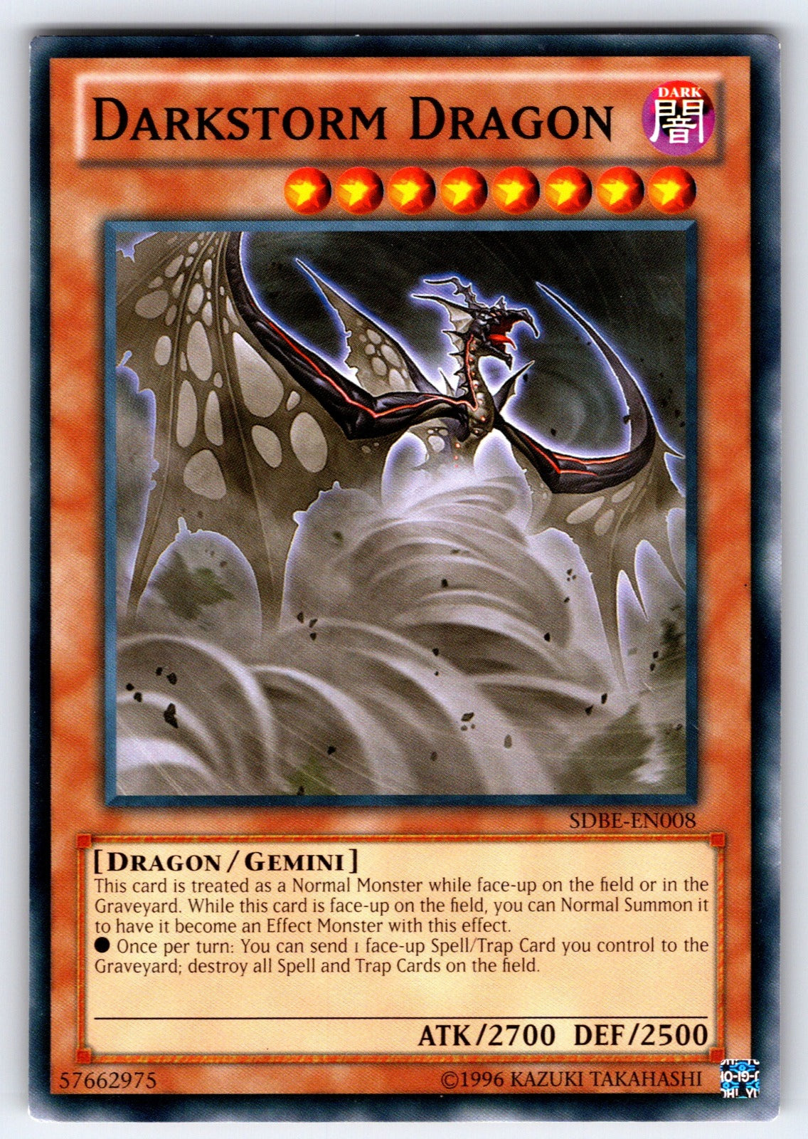 Darkstorm Dragon Unlimited Common Structure Deck: Saga of Blue-Eyes White Dragon