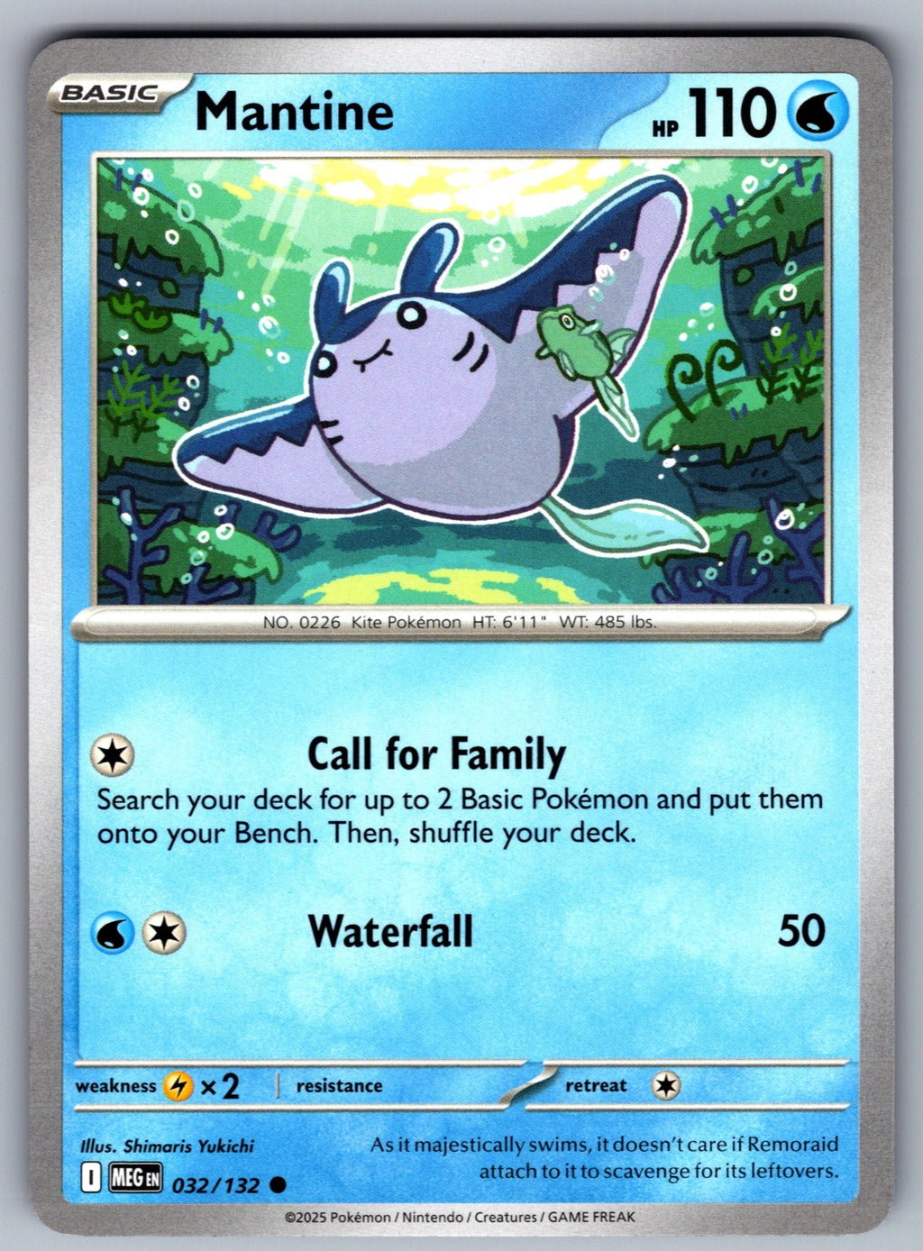 Mantine Common ME01: Mega Evolution 032/132 NM 2025