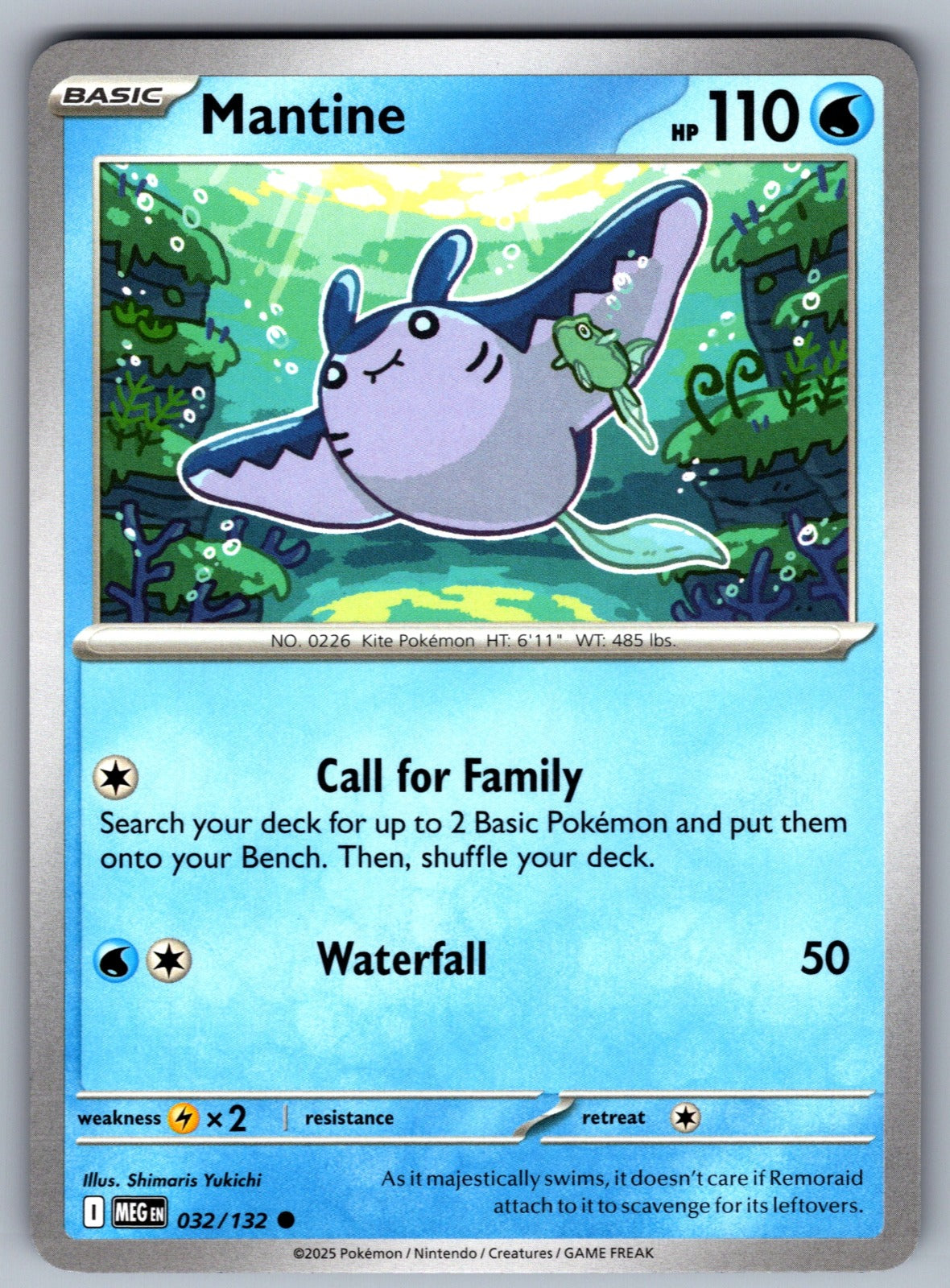 Mantine Common ME01: Mega Evolution 032/132 NM 2025
