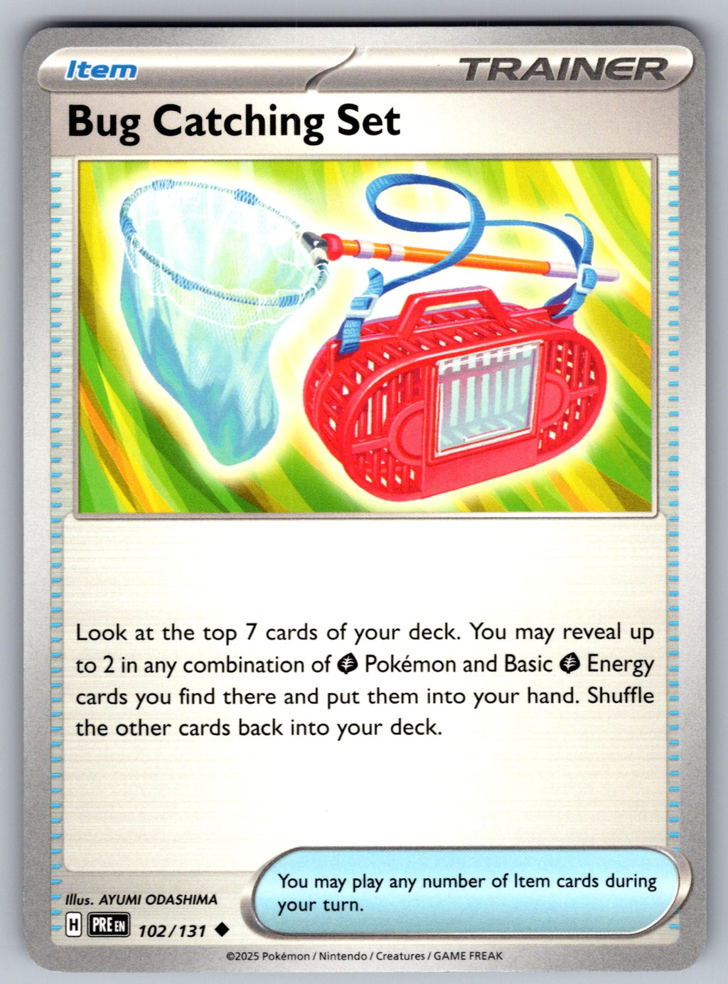 Bug Catching Set Uncommon SV: Prismatic Evolutions 102/131 NM 2025