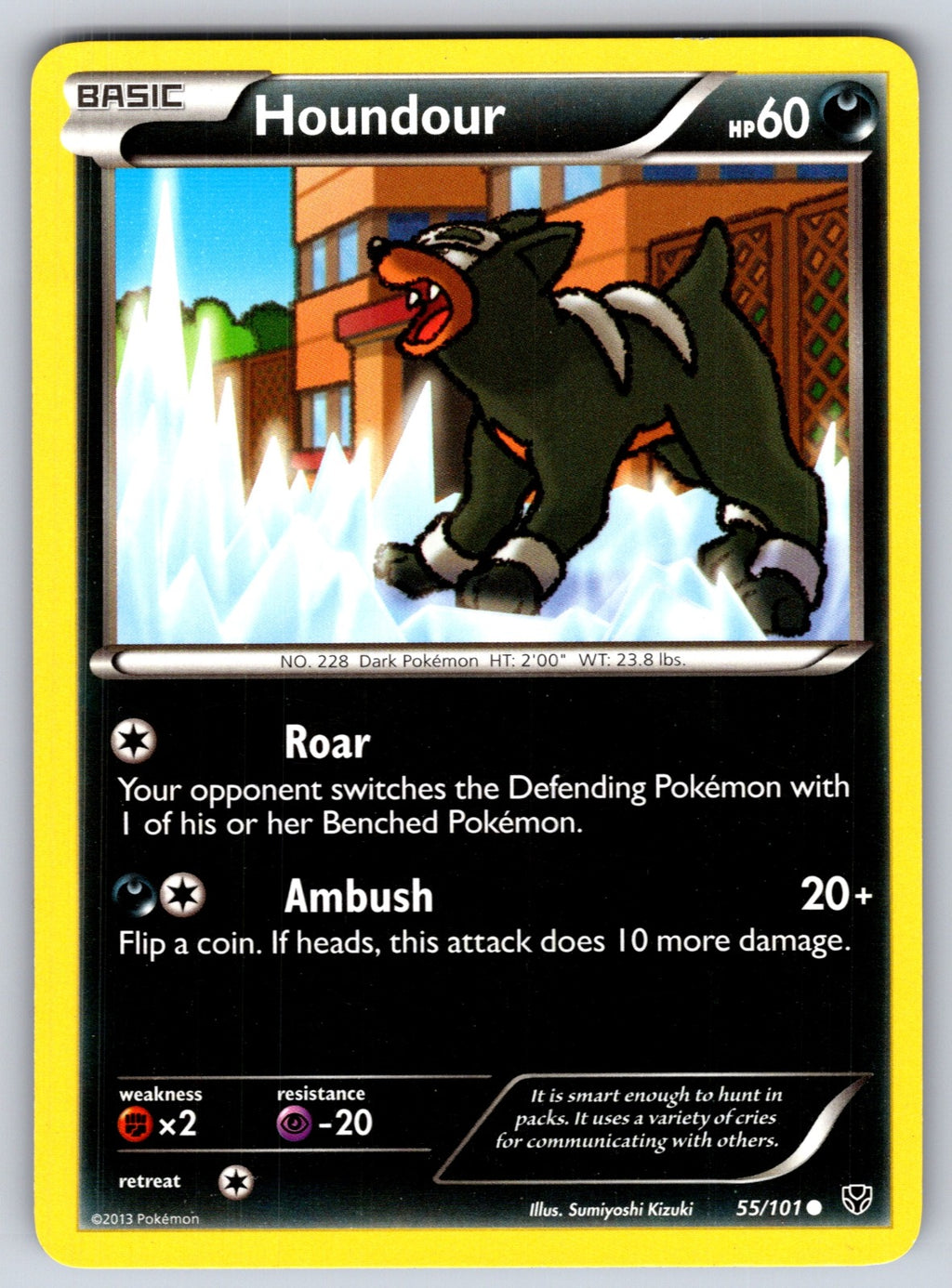 Houndour Common Plasma Blast 55/101 LP 2013
