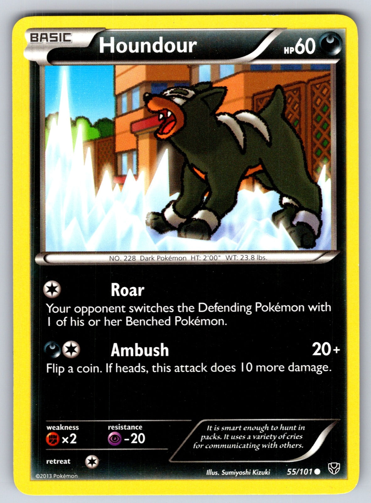 Houndour Common Plasma Blast 55/101 LP 2013