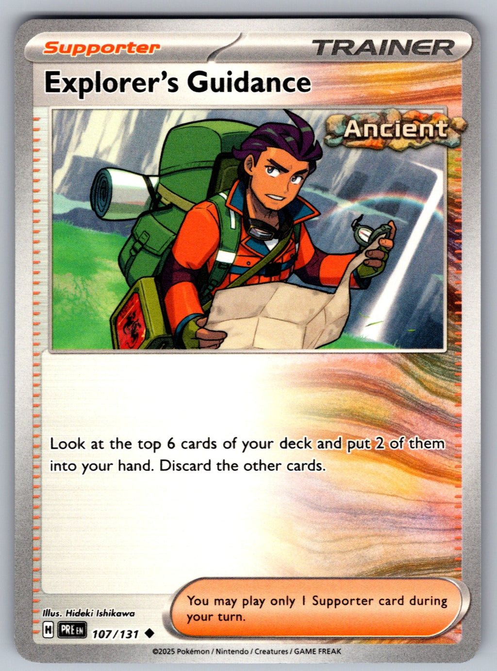 Explorer's Guidance Uncommon SV: Prismatic Evolutions 107/131 NM 2025