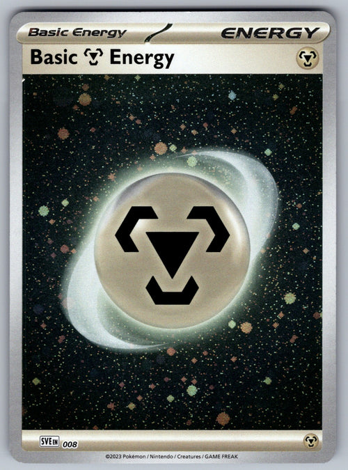 Basic Metal Energy (Cosmos Holo) Holo Common SVE: Scarlet & Violet Energies 008 