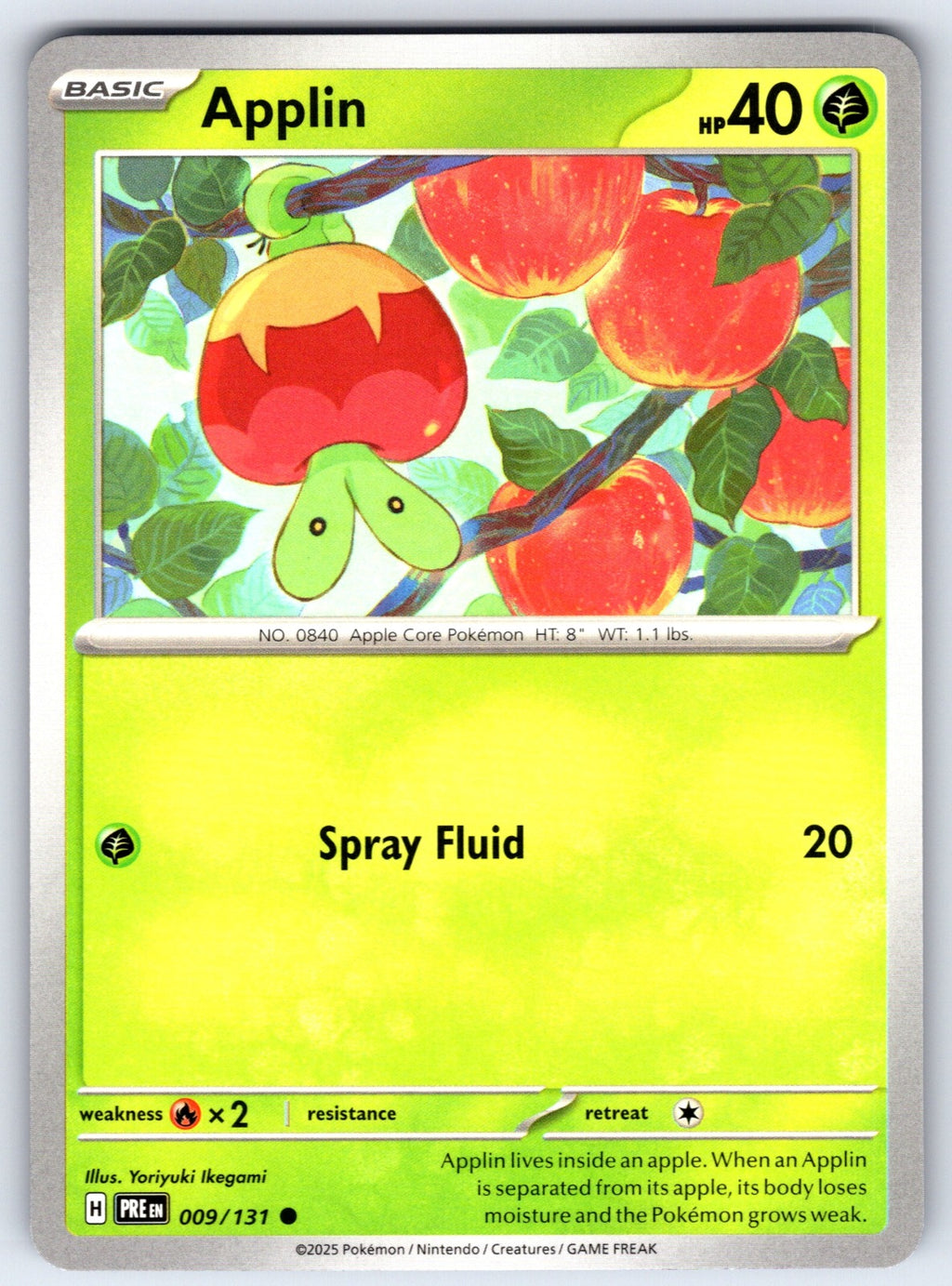 Applin Common SV: Prismatic Evolutions 009/131 NM 2025