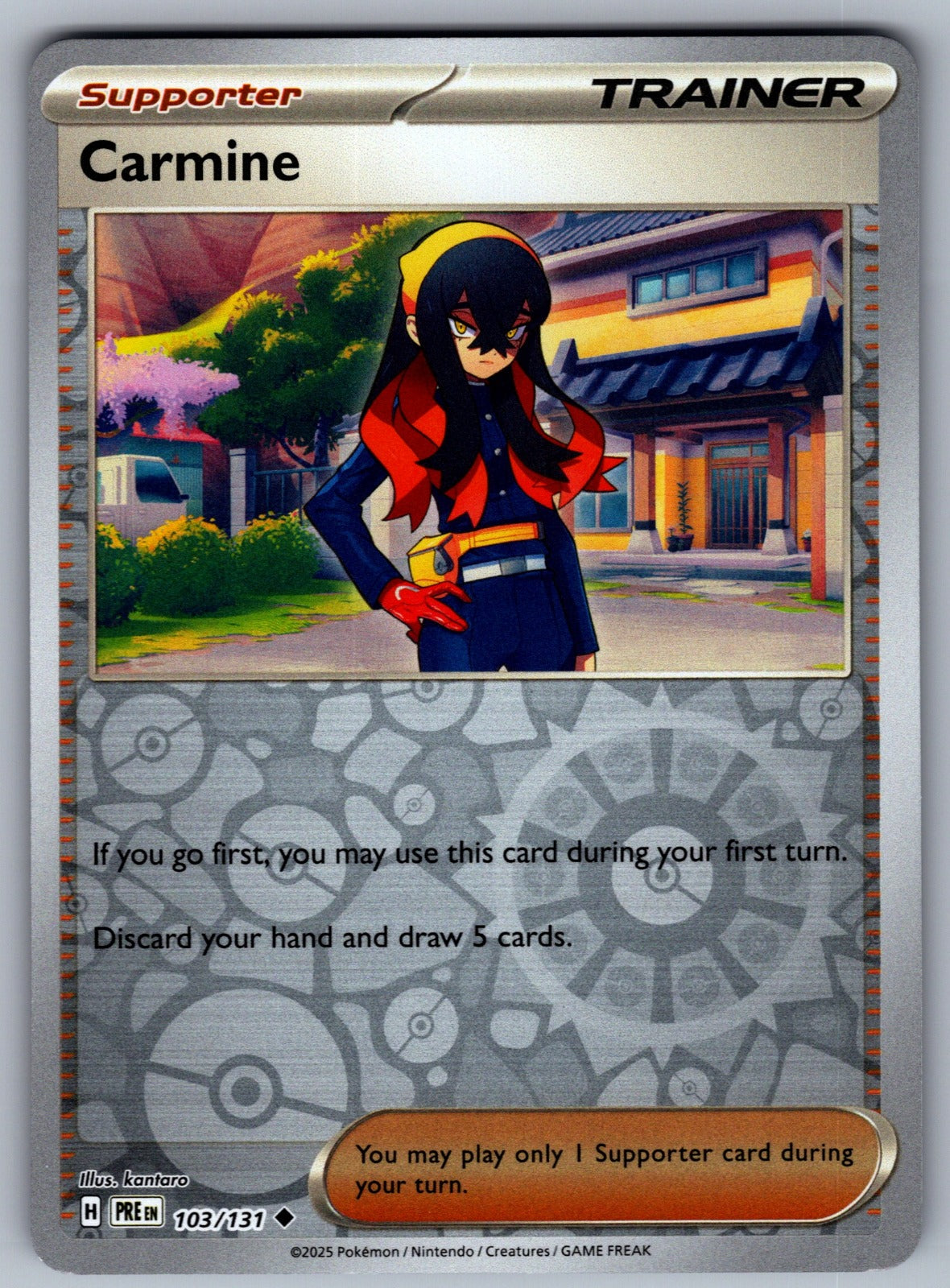 Carmine Reverse Holo Uncommon SV: Prismatic Evolutions 103/131 NM 2025