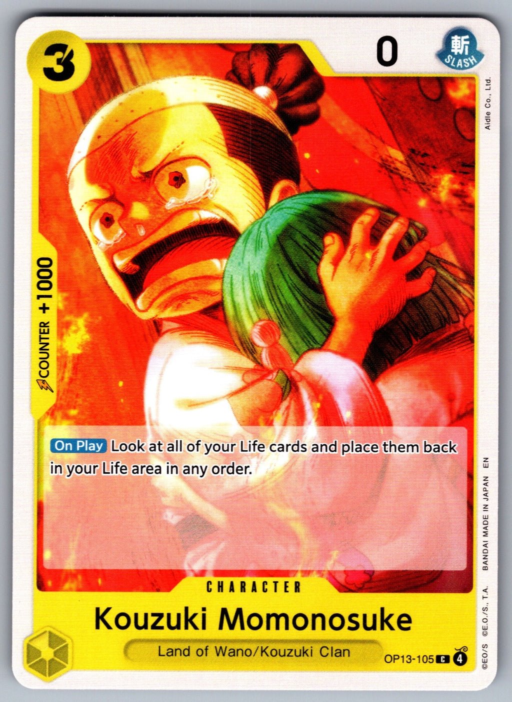 Kouzuki Momonosuke C Carrying On His Will OP13-105 NM 2025