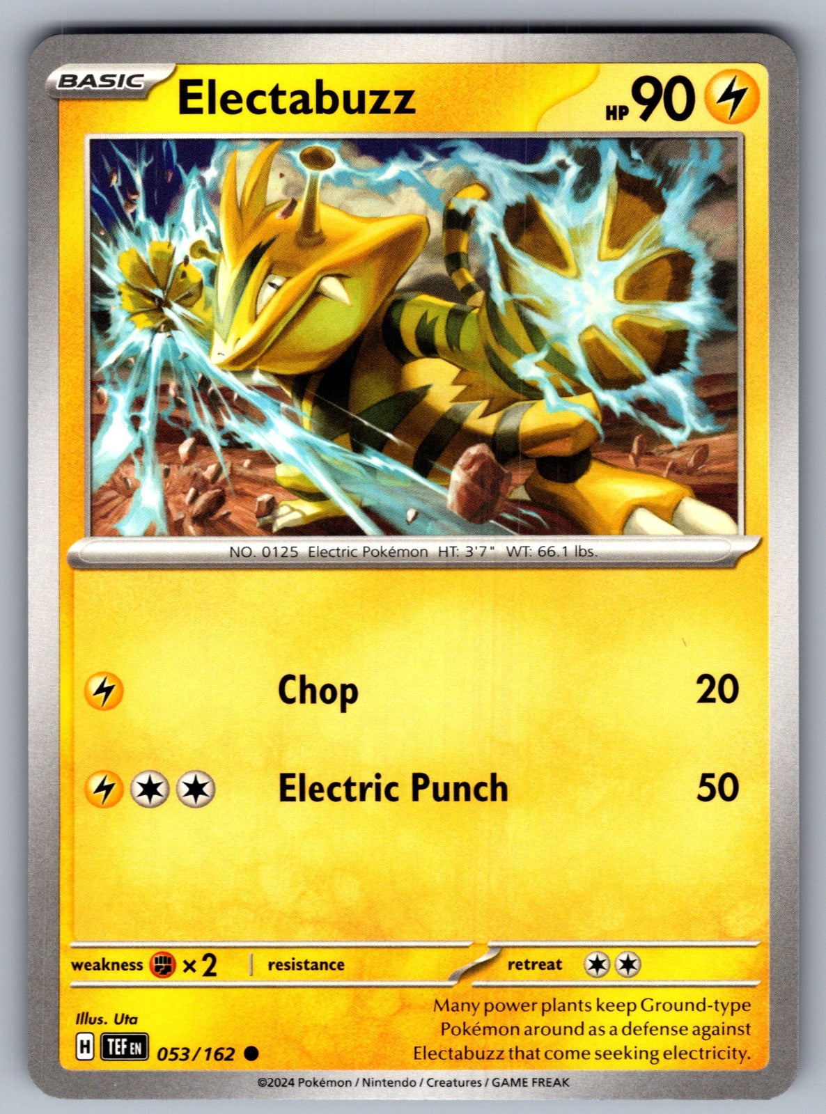 Electabuzz Common SV05: Temporal Forces 053/162 NM 2024