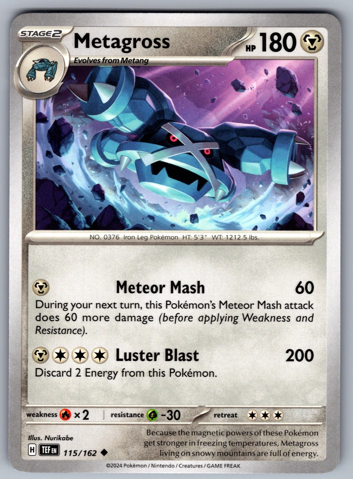 Metagross Uncommon SV05: Temporal Forces 115/162 NM 2024