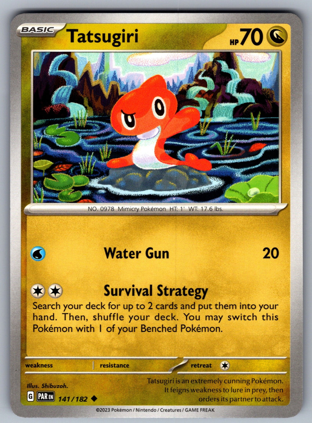 Tatsugiri Uncommon SV04: Paradox Rift 141/182 NM 2023