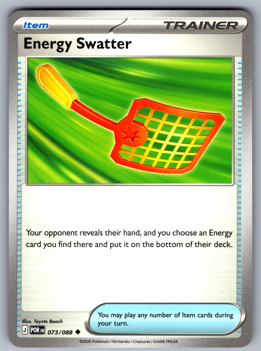 Energy Swatter Uncommon ME03: Perfect Order 073/088 NM 2026