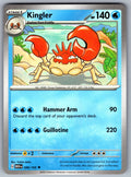 Kingler Uncommon SV: Scarlet & Violet 151 099/165 NM 2023