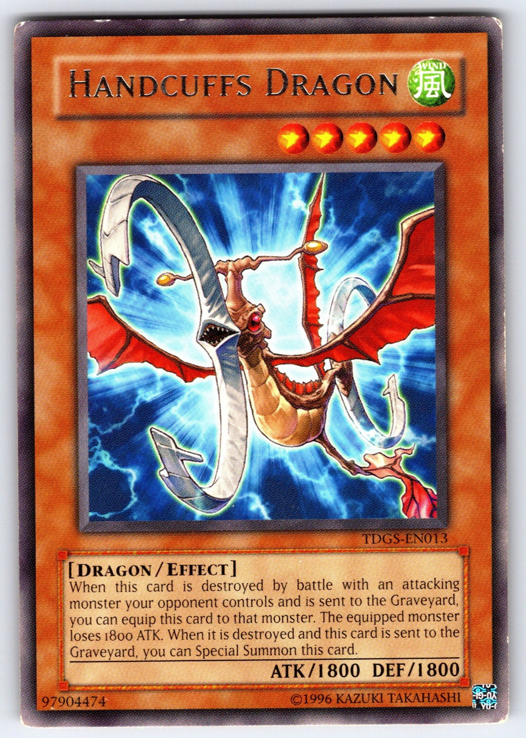 Handcuffs Dragon Unlimited Rare The Duelist Genesis TDGS-EN013 NM 2008