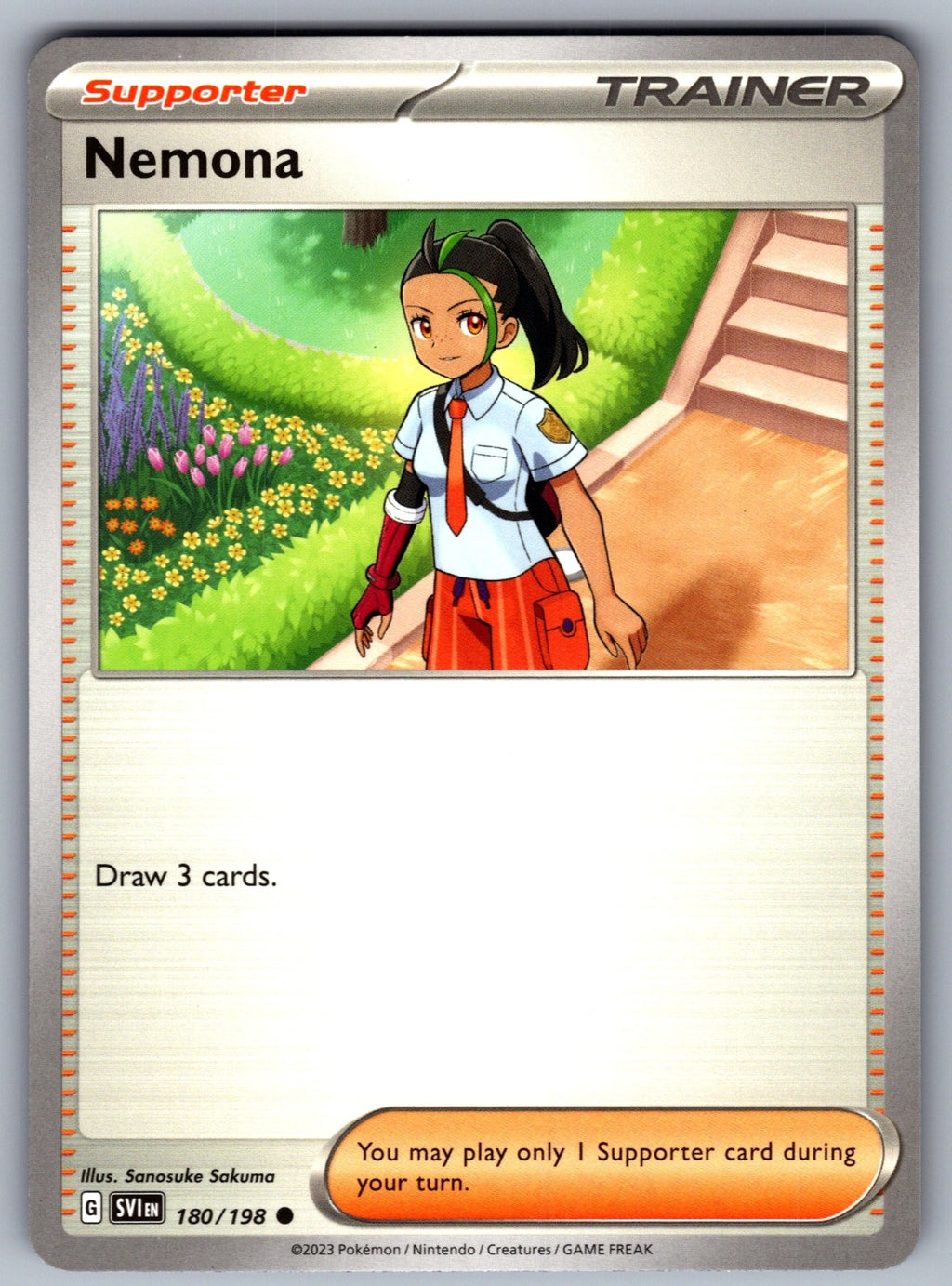 Nemona Common SV01: Scarlet & Violet Base Set 180/198 NM 2023