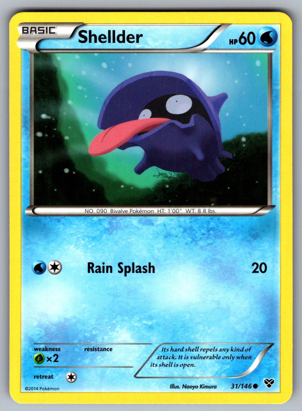 Shellder Common XY Base Set 31/146 LP 2014