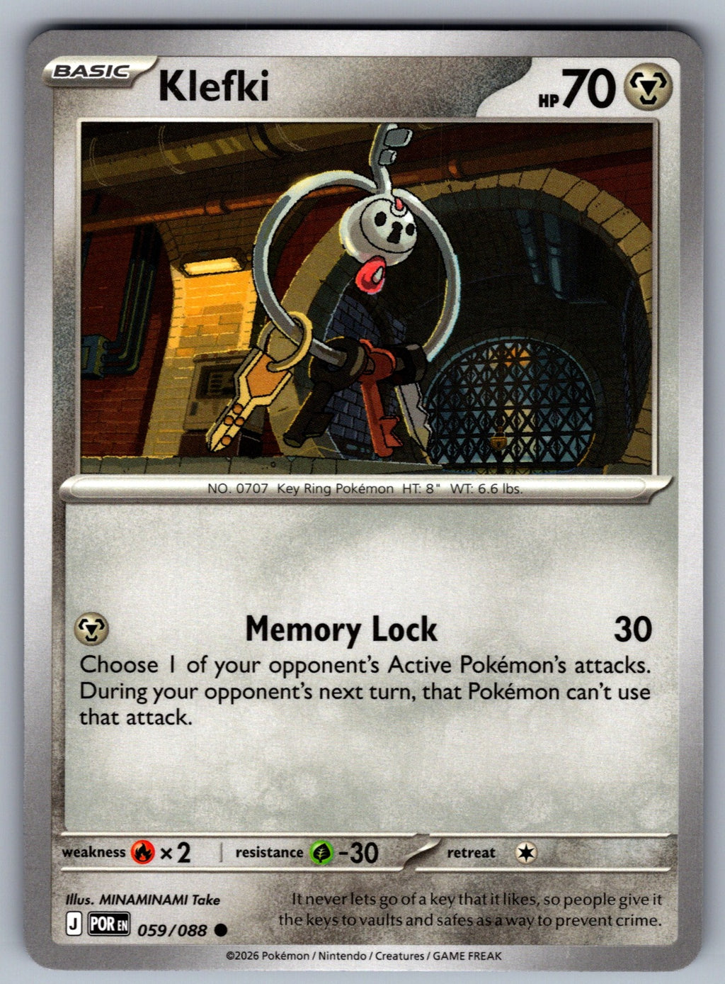 Klefki Common ME03: Perfect Order 059/088 NM 2026