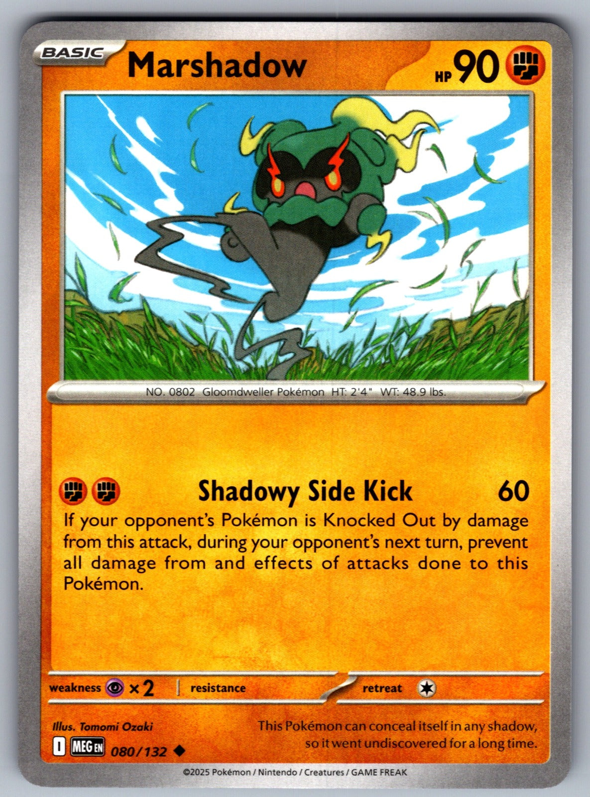 Marshadow Uncommon ME01: Mega Evolution 080/132 NM 2025