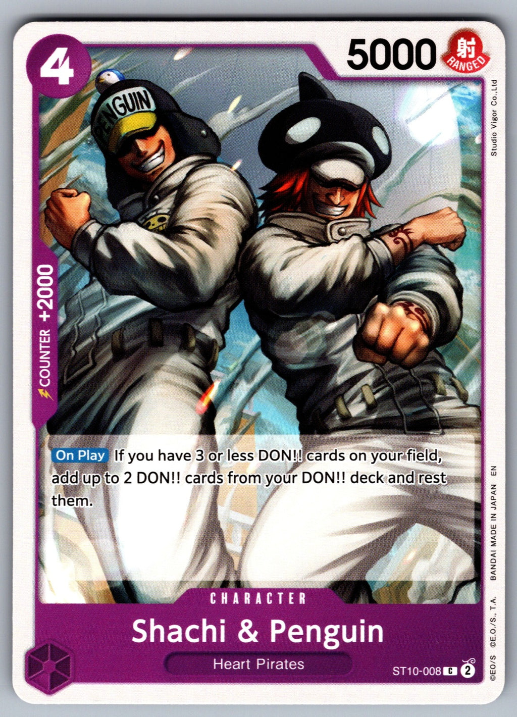 Shachi & Penguin Foil C Ultra Deck: The Three Captains ST10-008 NM 2023