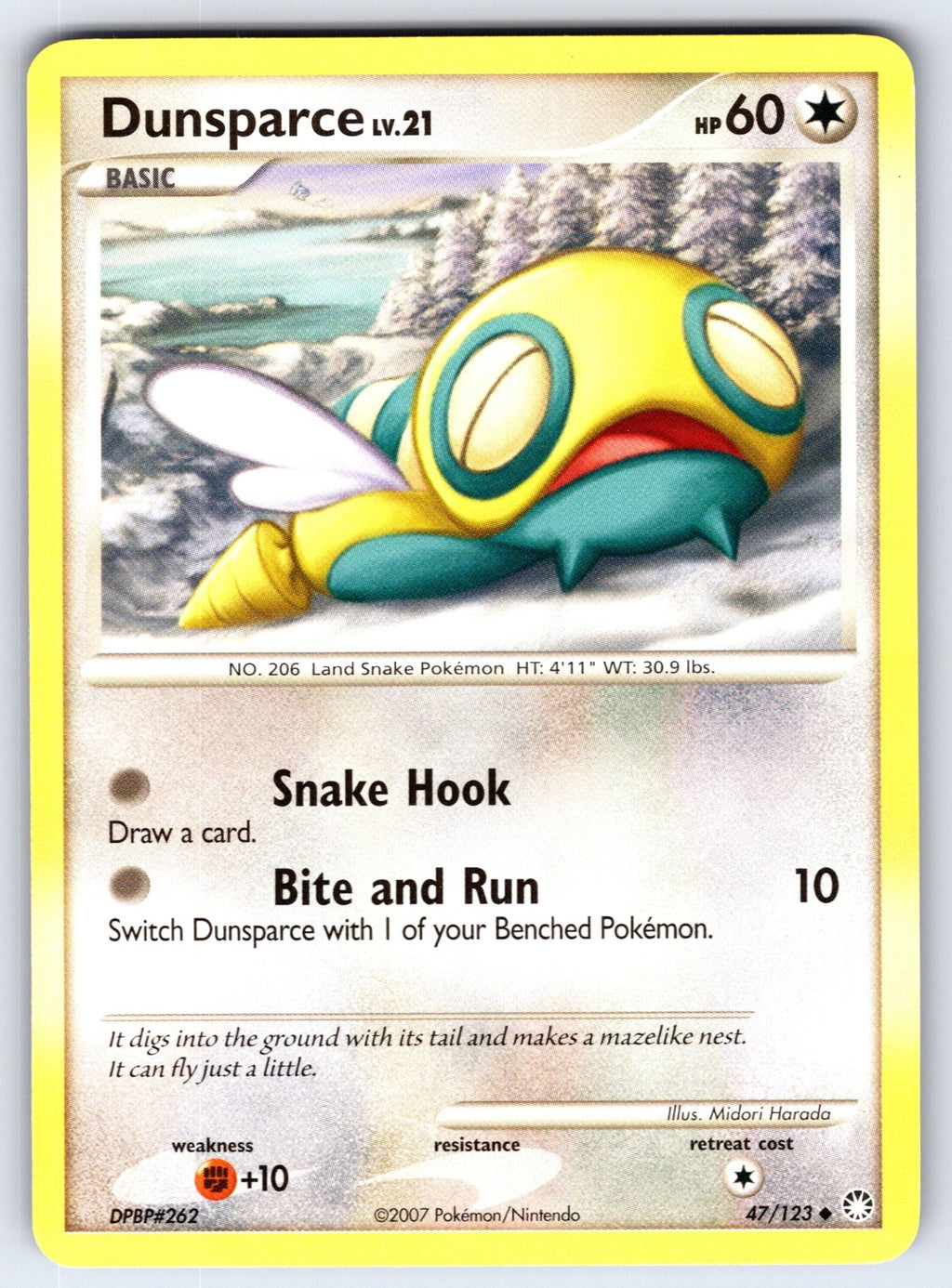 Dunsparce Uncommon Mysterious Treasures 47/123 LP 2007