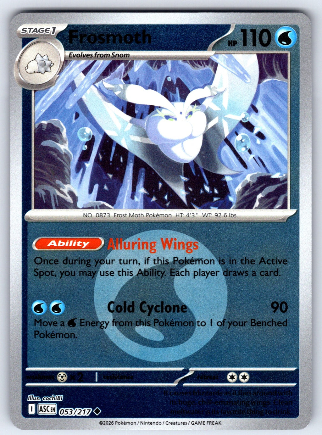 Frosmoth Reverse Holo Uncommon ME: Ascended Heroes 053/217 NM 2026